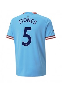 Manchester City John Stones #5 Fotballdrakt Hjemme Klær 2022-23 Korte ermer